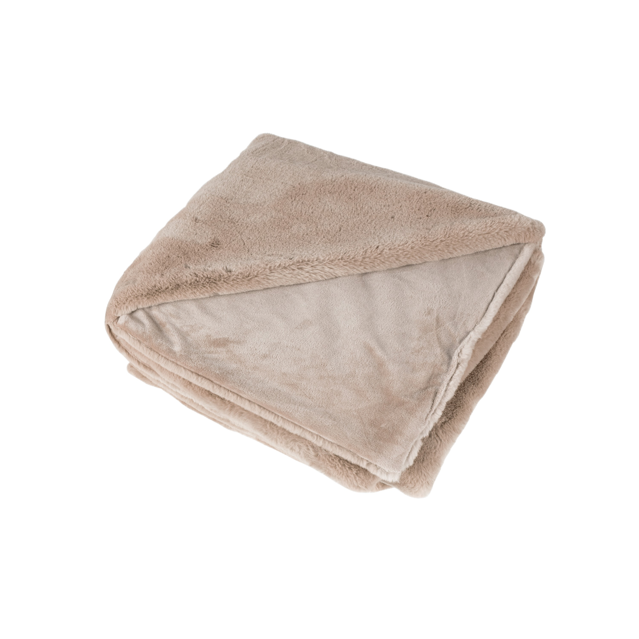 Couverture douce et moelleuse couleur taupe
