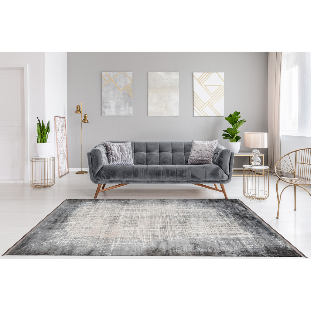 Teppich Elysee silber von Pierre Cardin