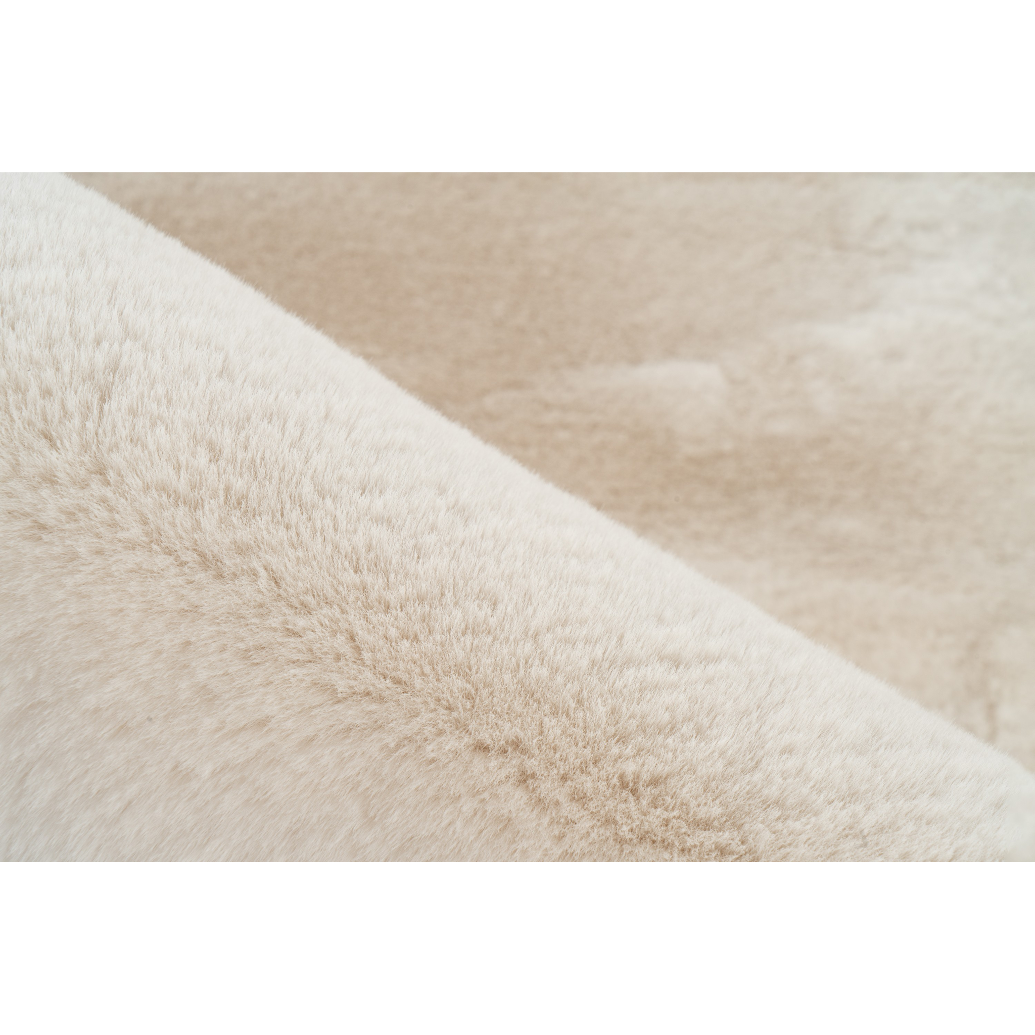 Tapis ivoire en forme de rein, forme de rein