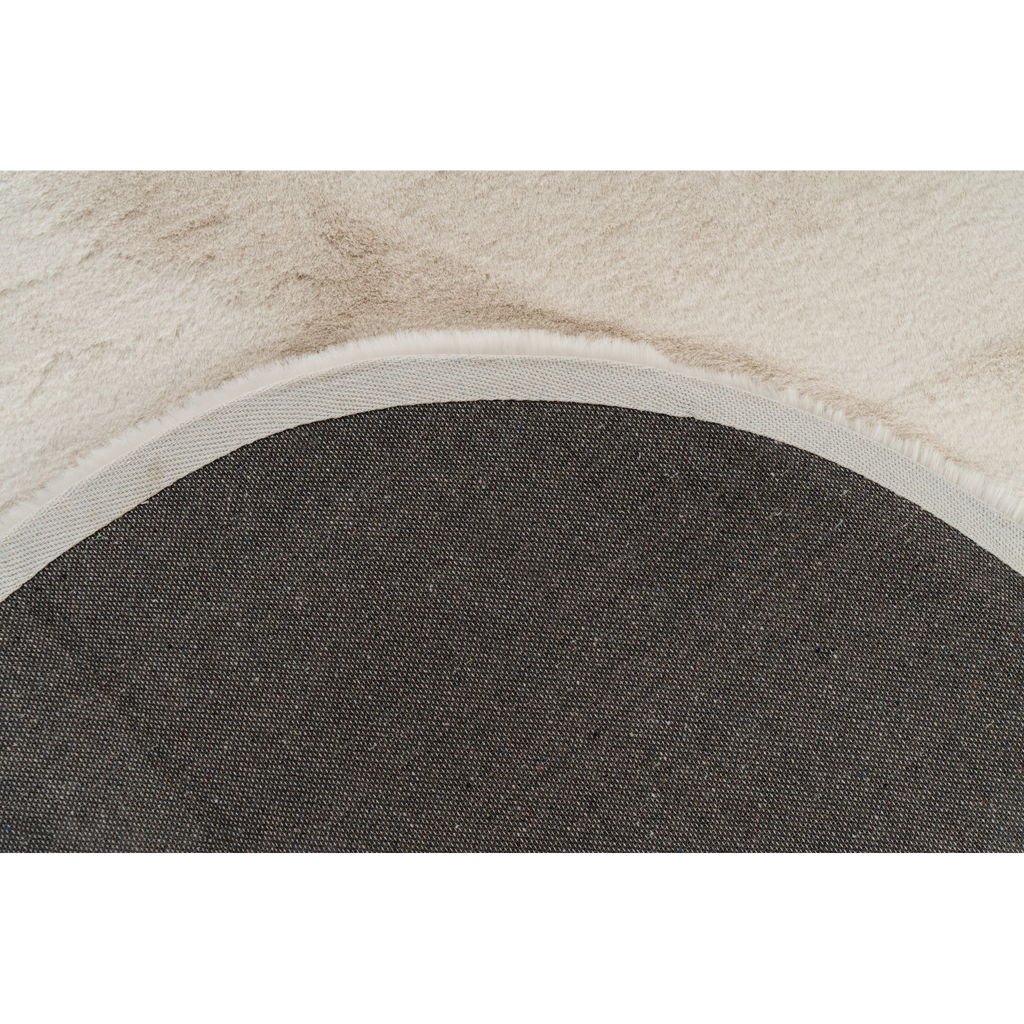 Tapis ivoire en forme de rein, forme de rein