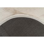Lalee Heaven Teppich Rückseite mit grauem Antirutsch-Untergrund und beigem Flor-Detail
