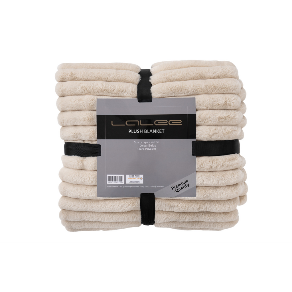 Kuscheldecke Plush beige