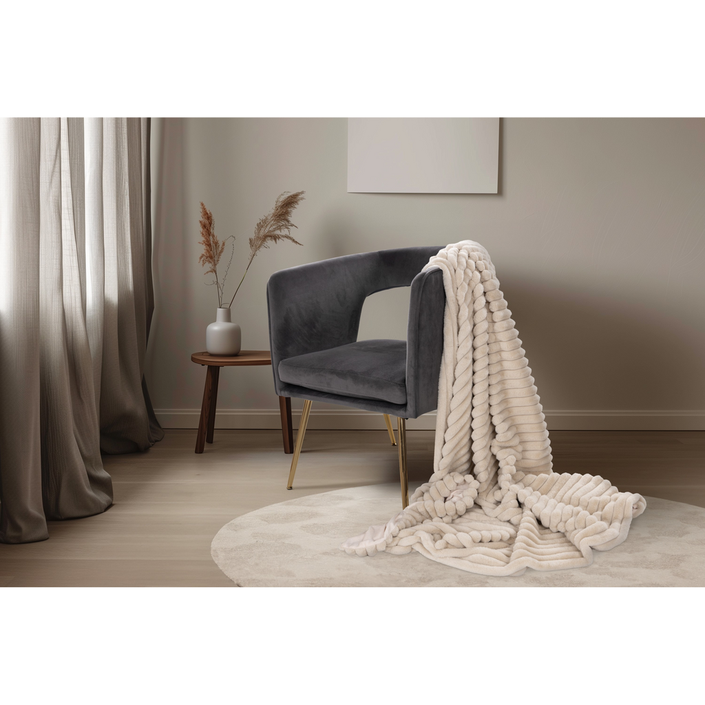 Kuscheldecke Plush beige