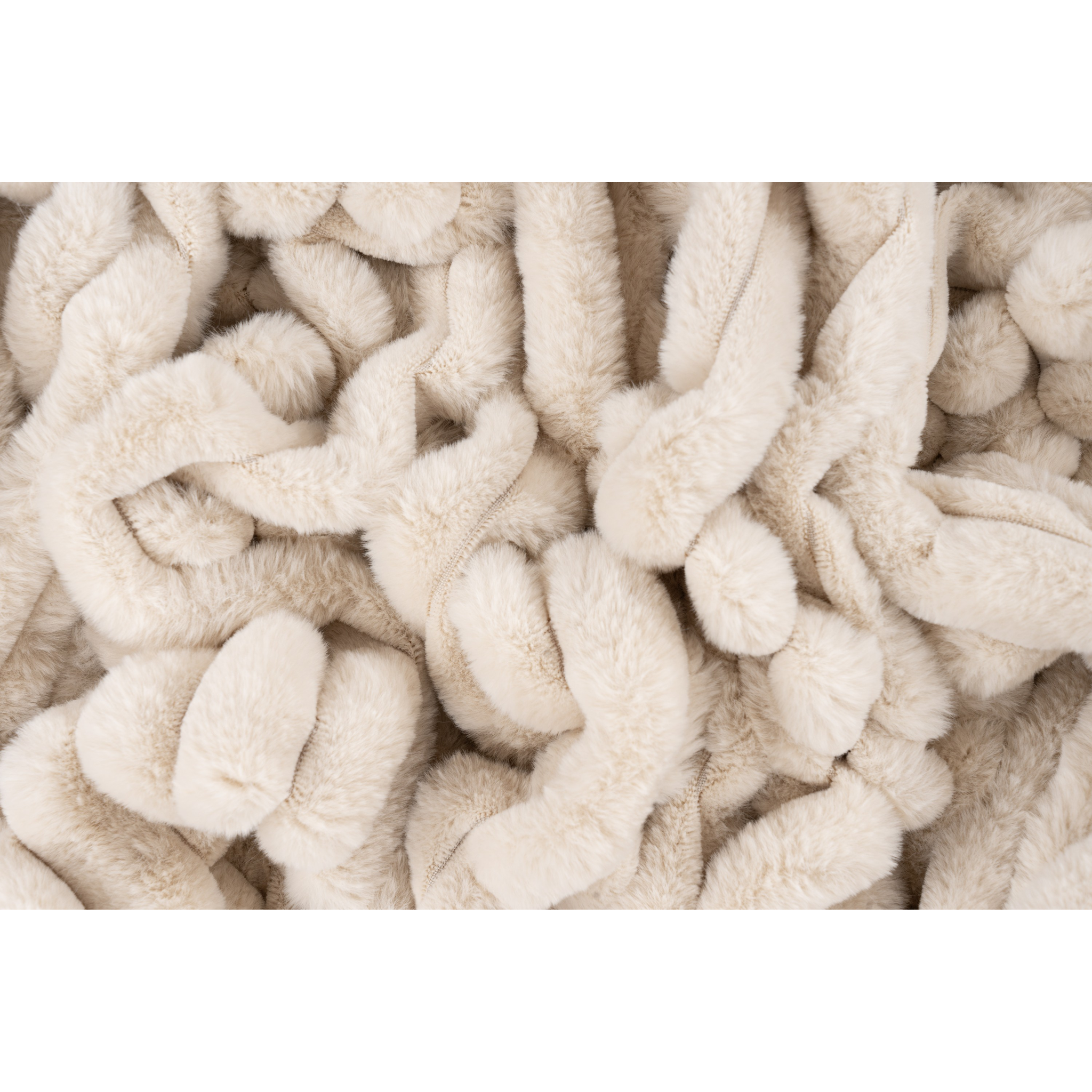 Couverture douce et moelleuse beige