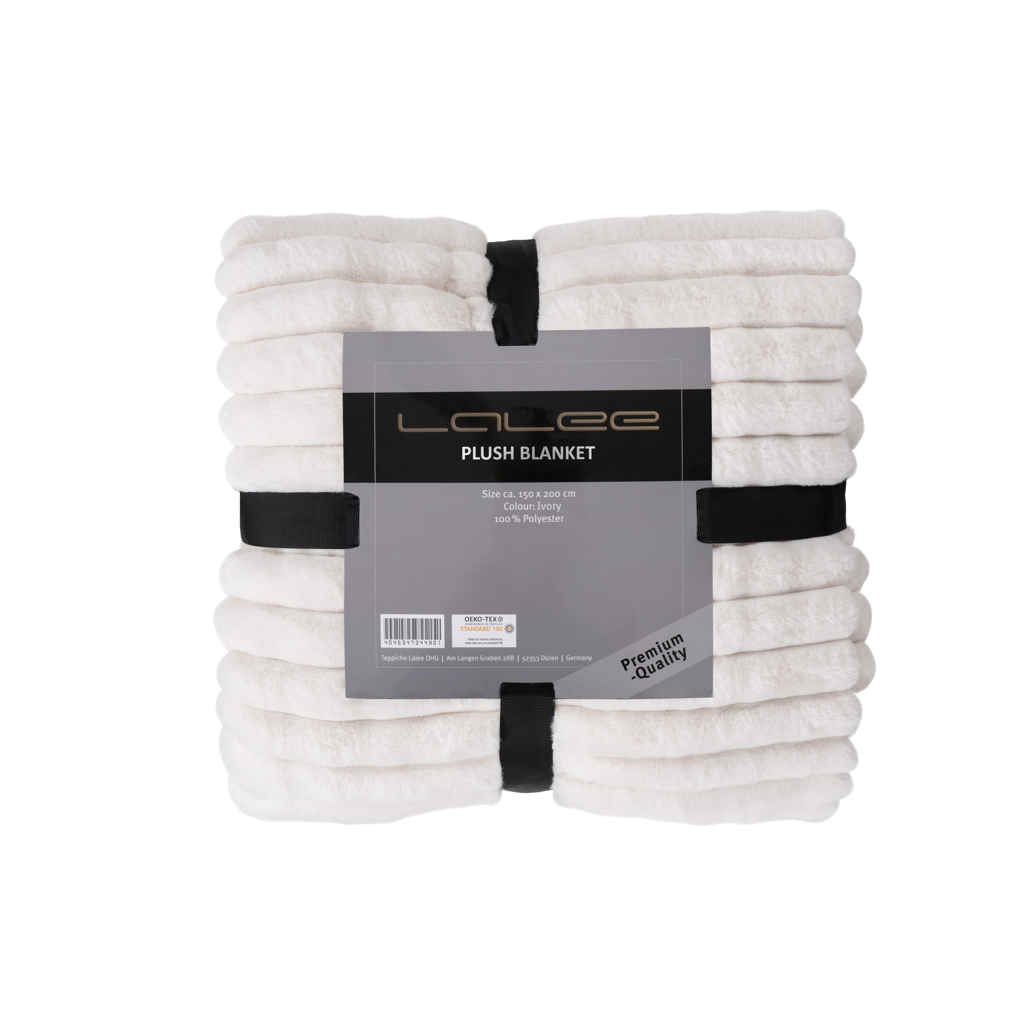 Couverture douce et moelleuse couleur ivoire