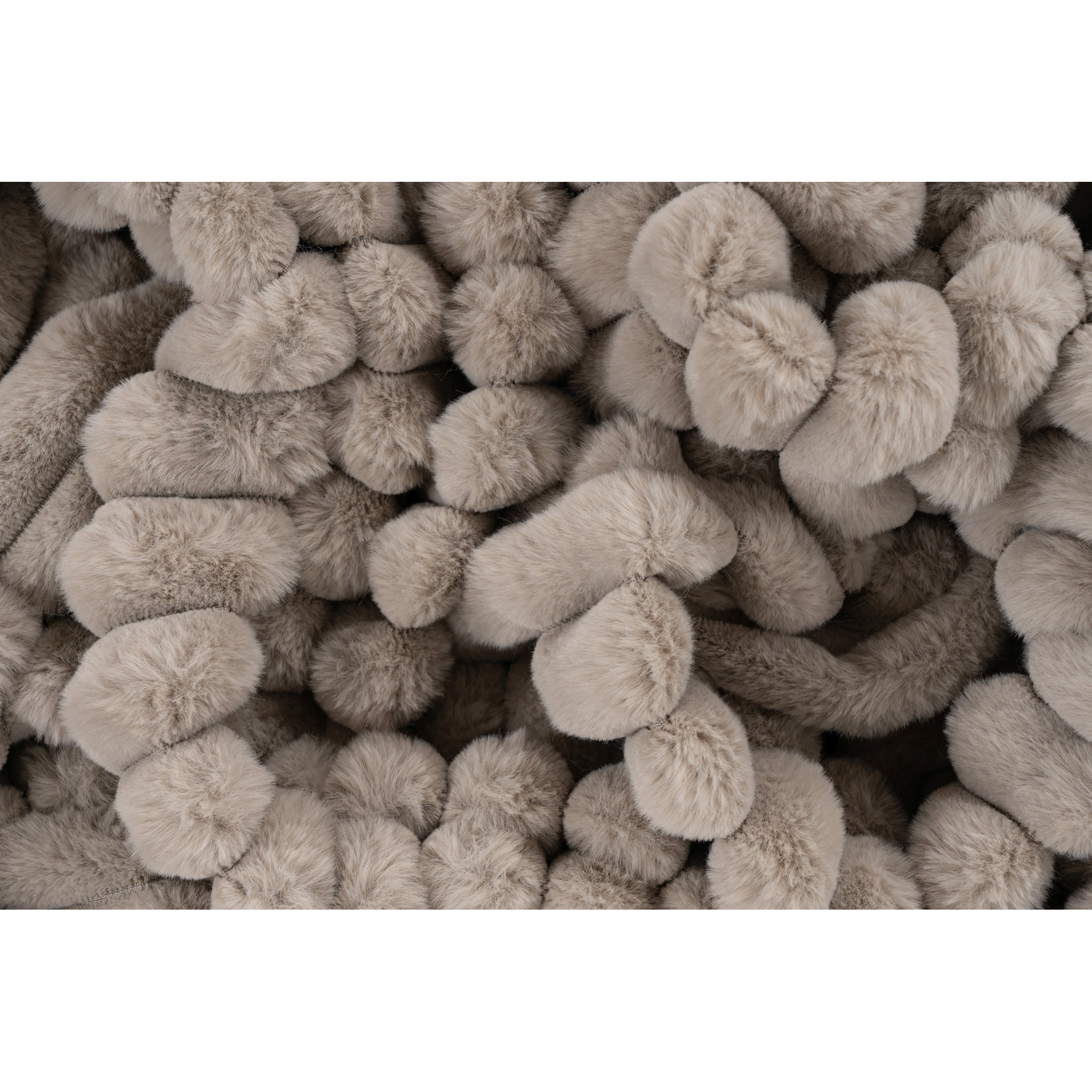 Couverture douce et moelleuse couleur taupe