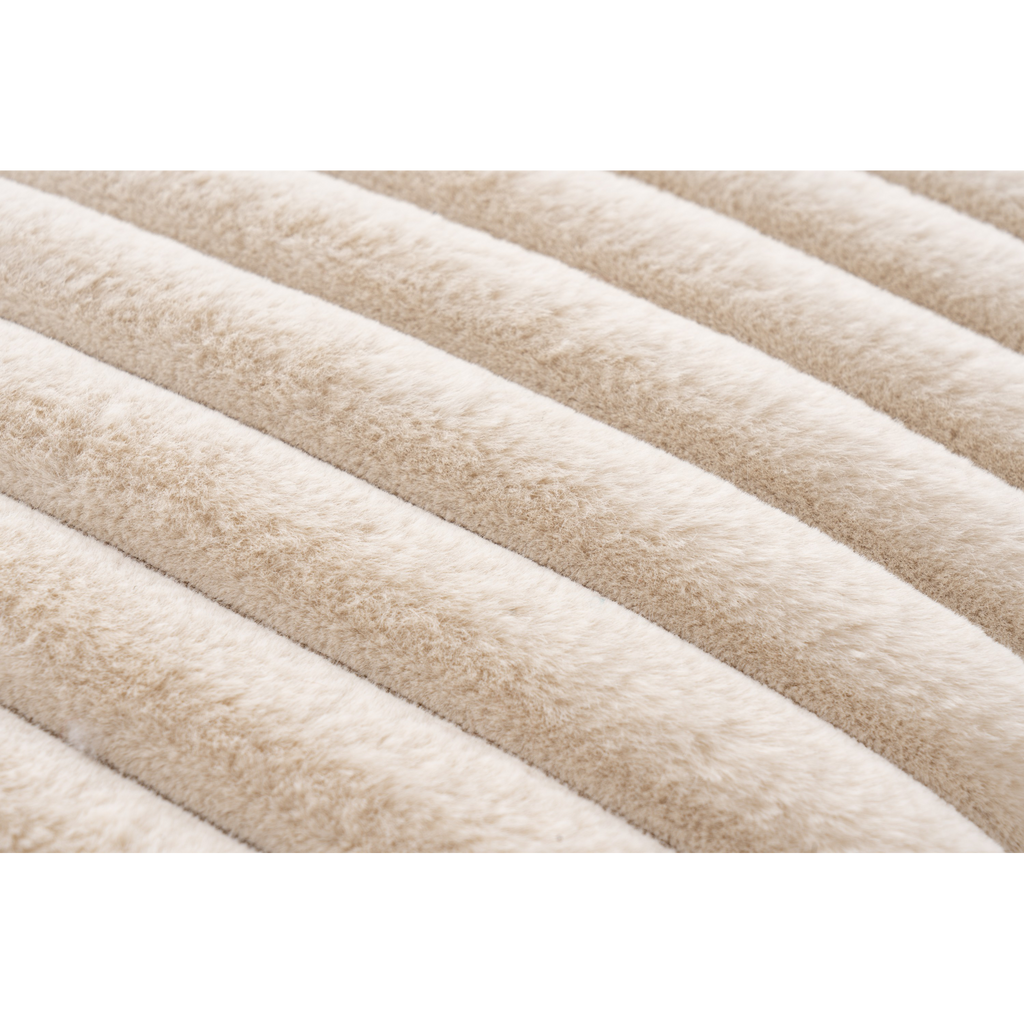 Coussin décoratif moelleux, beige