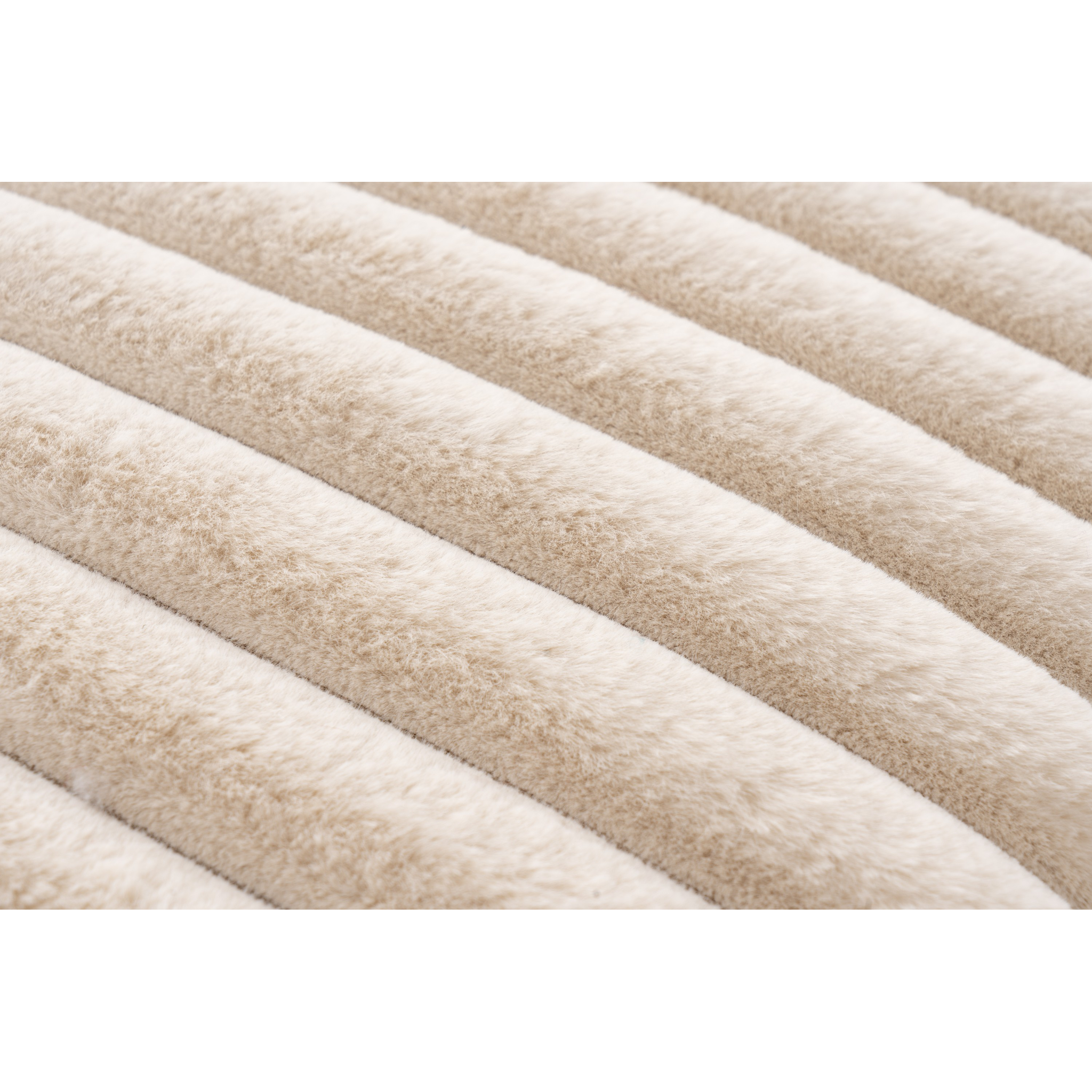Coussin décoratif moelleux, beige