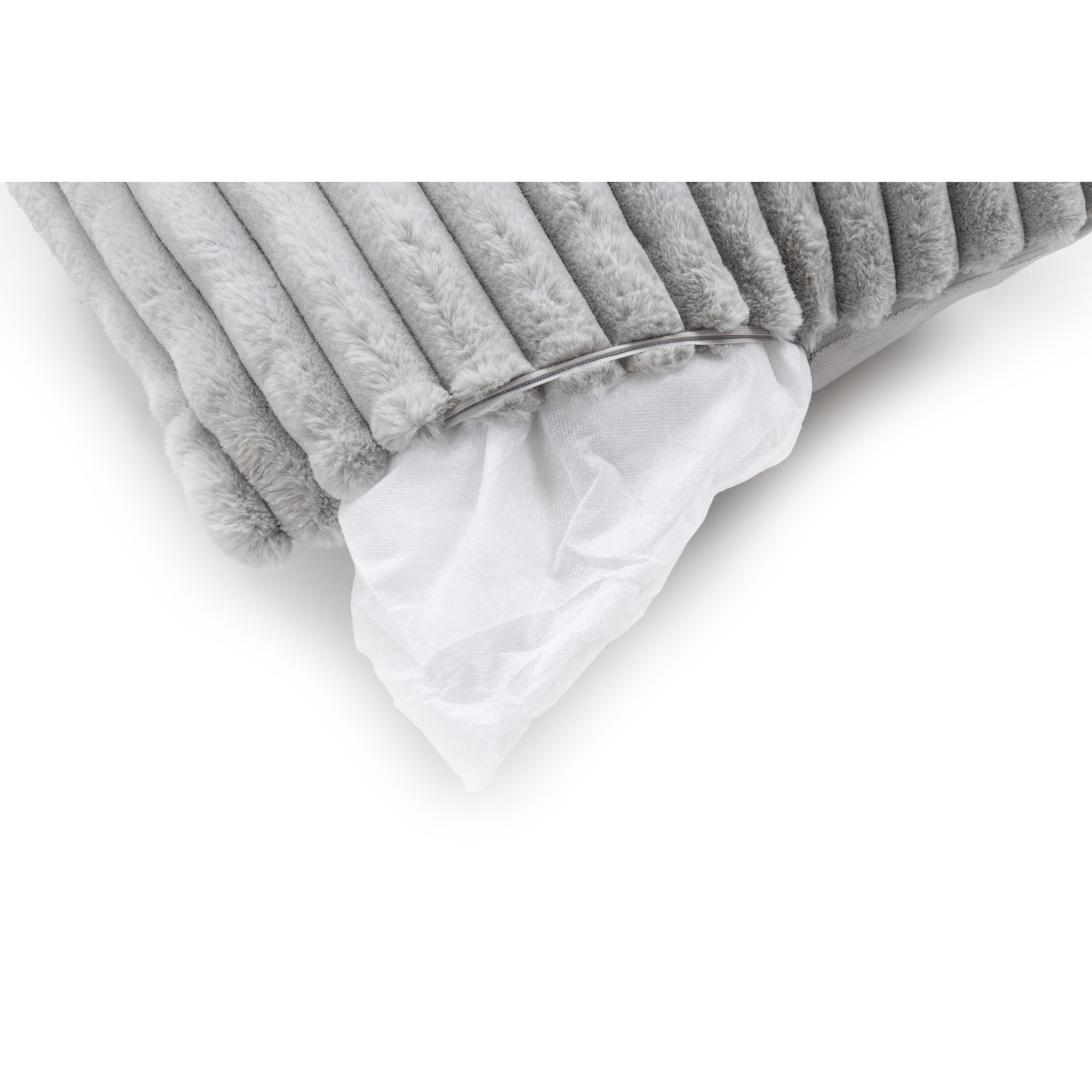 Dekokissen Plush silber