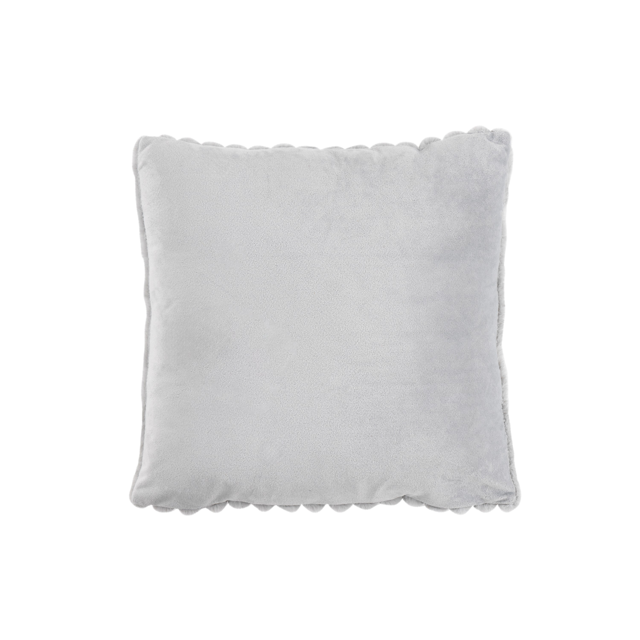 Dekokissen Plush silber