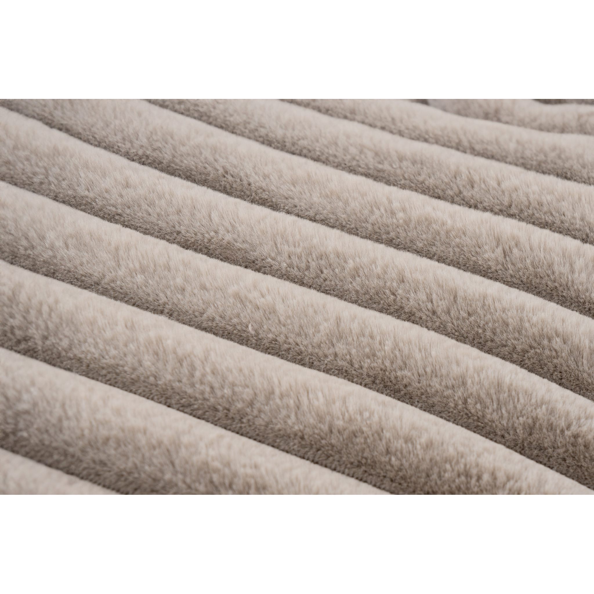 Coussin décoratif en peluche taupe