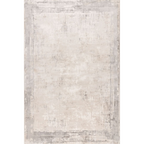 Pierre Cardin Chalet Teppich beige silber 160x230cm – modernes abstraktes Design mit dezenter Bordüre