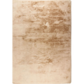 Lalee Dolce Teppich in Beige 80x150cm – flauschiger Hochflor-Teppich in sanften Naturtönen