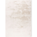 Lalee Dolce Hochflor-Teppich in Ivory, 80x150cm, flauschig weich mit zartem Beige-Muster