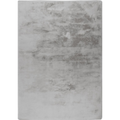 Lalee Dolce Hochflor-Teppich in Silber/Grau, 80x150cm, weicher Kunstfell-Look