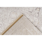 Teppich Paris Pierre Cardin Taupe – Rückseite mit beigem Rand, 160x230cm, klassisches Muster