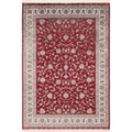 Lalee Portofino Teppich in Rot 160x230 cm mit klassischem Blumenmuster und cremefarbener Bordüre