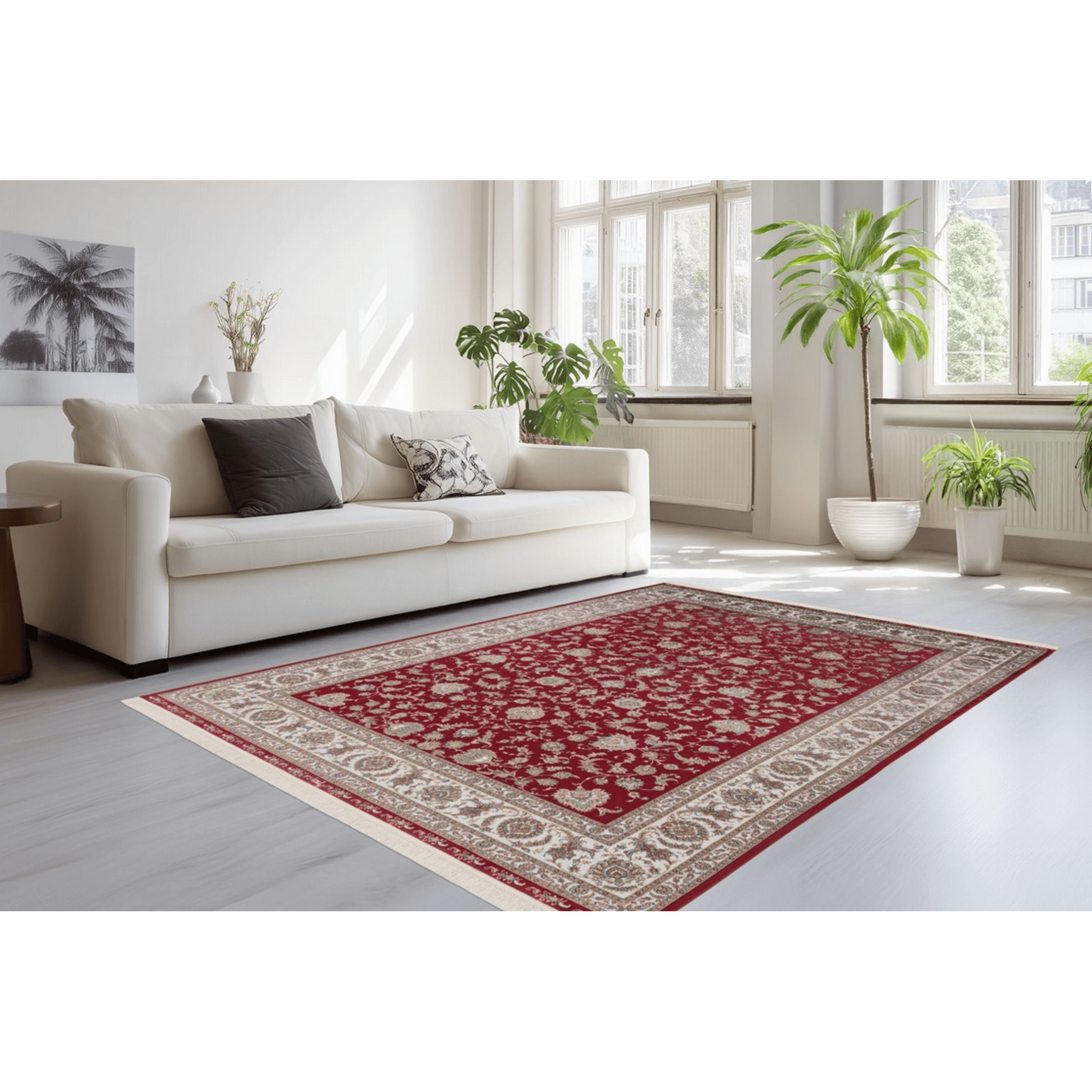Tapis Portofino 160x230 rouge