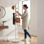 HAKU Möbel Garderobenständer aus Massivholz in Braun 30 x 173 cm