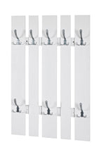 HAKU Möbel Wandgarderobe aus MDF in Weiss 65 x 9 x 100 cm