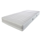 Rummel Medikontur Matratze H3 90x200 cm, weiss mit Wellenstruktur-Bezug und grauem Rand