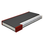 Rummel Medikontur Matratze H3 90x200 cm im Schnitt mit Taschenfedern und Wellenstruktur-Schaumstoff