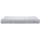 Medikontur 1912 Matratze H2 80x200 cm in Weiss/Grau mit Wellensteppung und Mesh-Seitenteilen