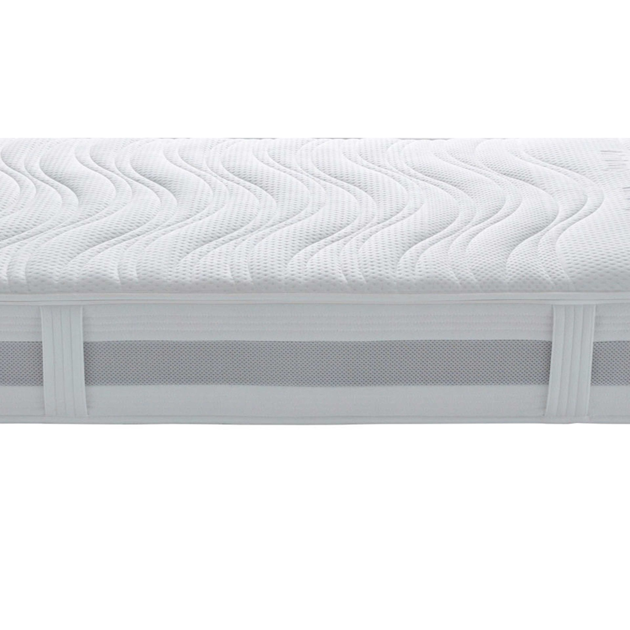 Medikontur 1912 Matratze H3 90x200 cm in Weiss mit gestepptem Bezug und Lüftungsstreifen