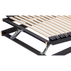 Lattenrost 90x200 cm mit flexiblen Holzlatten, verstellbaren Härtegradreglern und Metall-Klapprahmen-Mechanismus