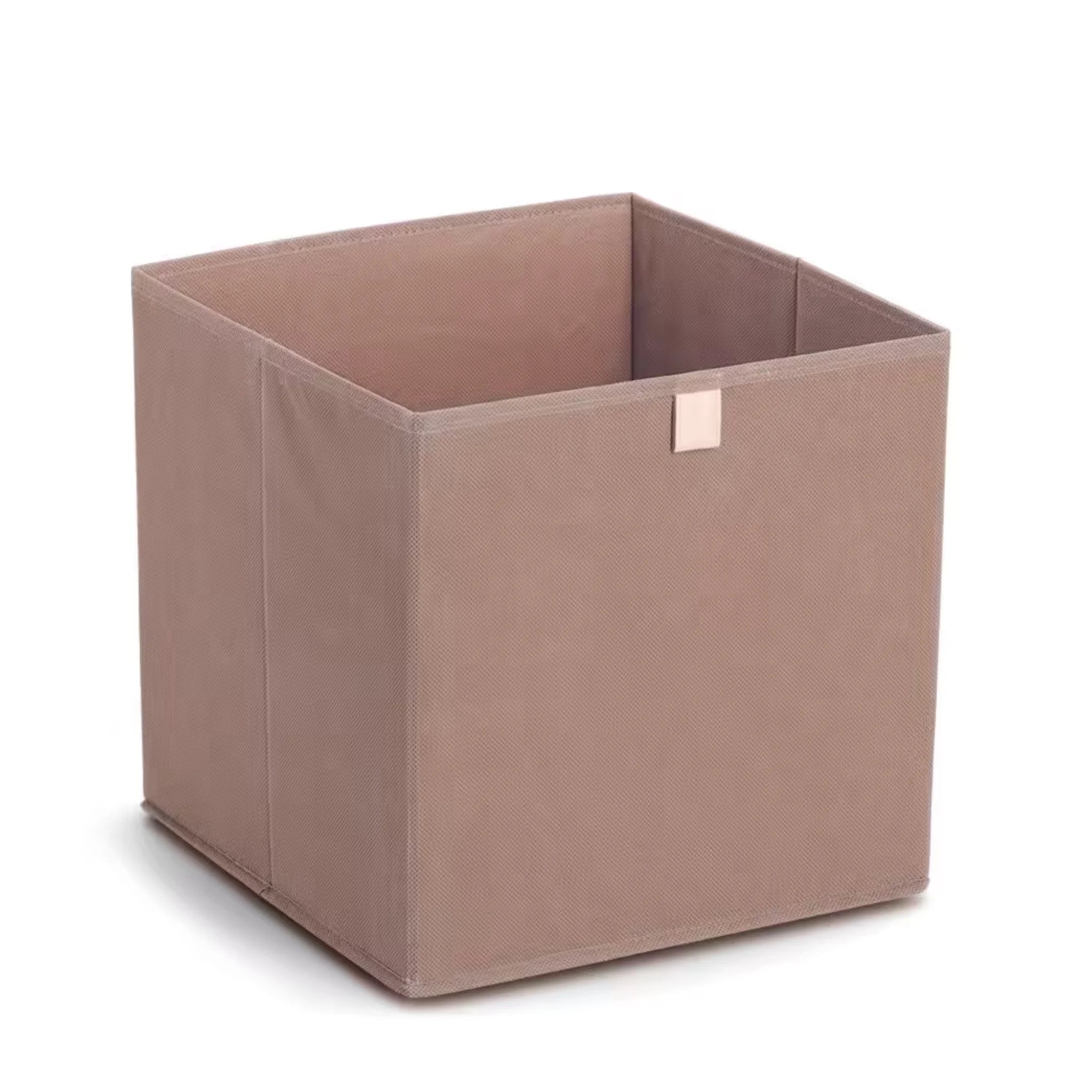 Aufbewahrungsbox Stoff rosa quadratisch mit Griff - Ordnungsbox Textil