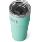 YETI Rambler 20oz Seafoam Isolierbecher 591ml - Doppelwandiger Edelstahl Trinkbecher