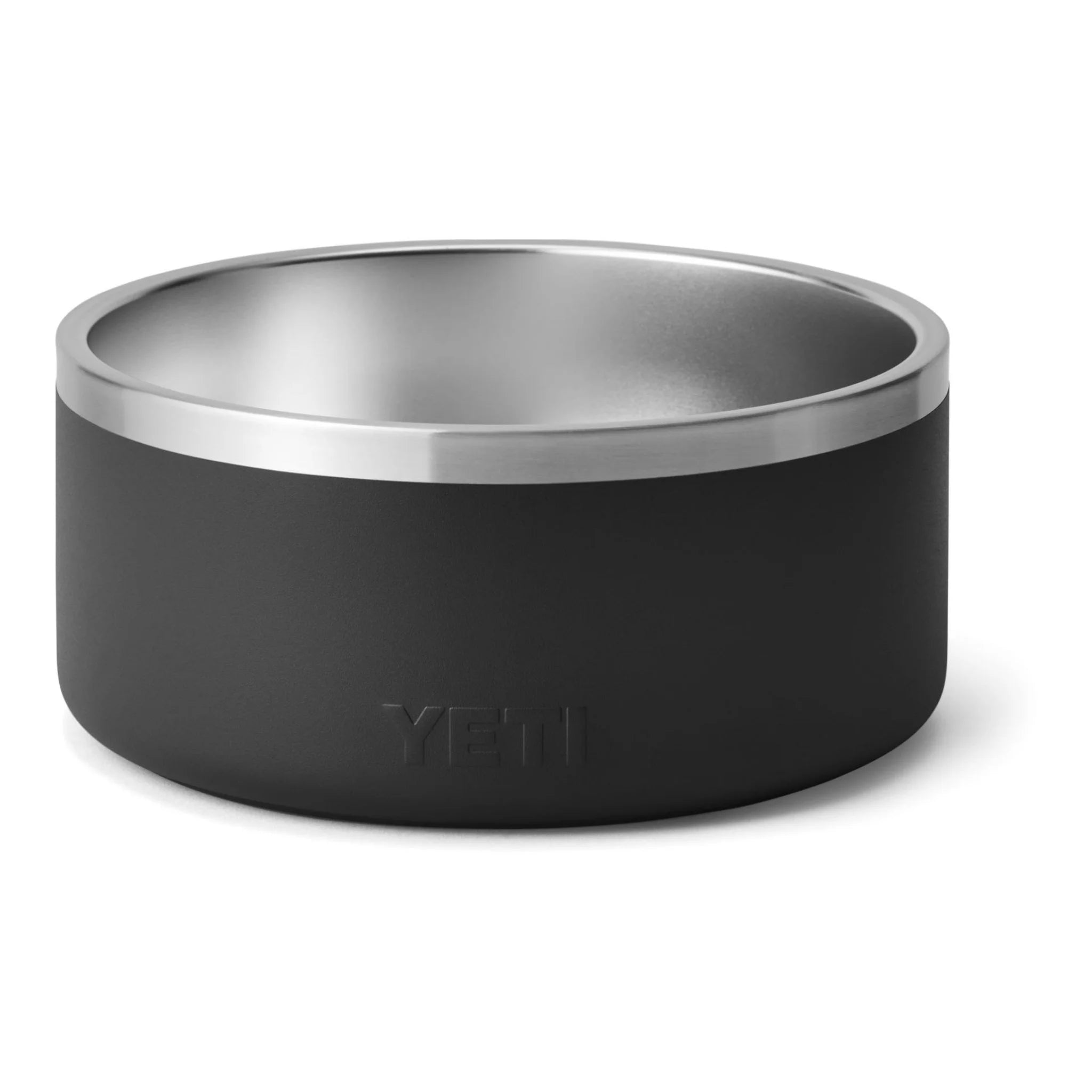 Yeti Boomer Hundenapf in Schwarz mit Edelstahlrand, robuster Fressnapf für Hunde