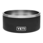 YETI Boomer Hundenapf in Schwarz - robuste Edelstahlschüssel mit rutschfestem Gummirand für Hunde
