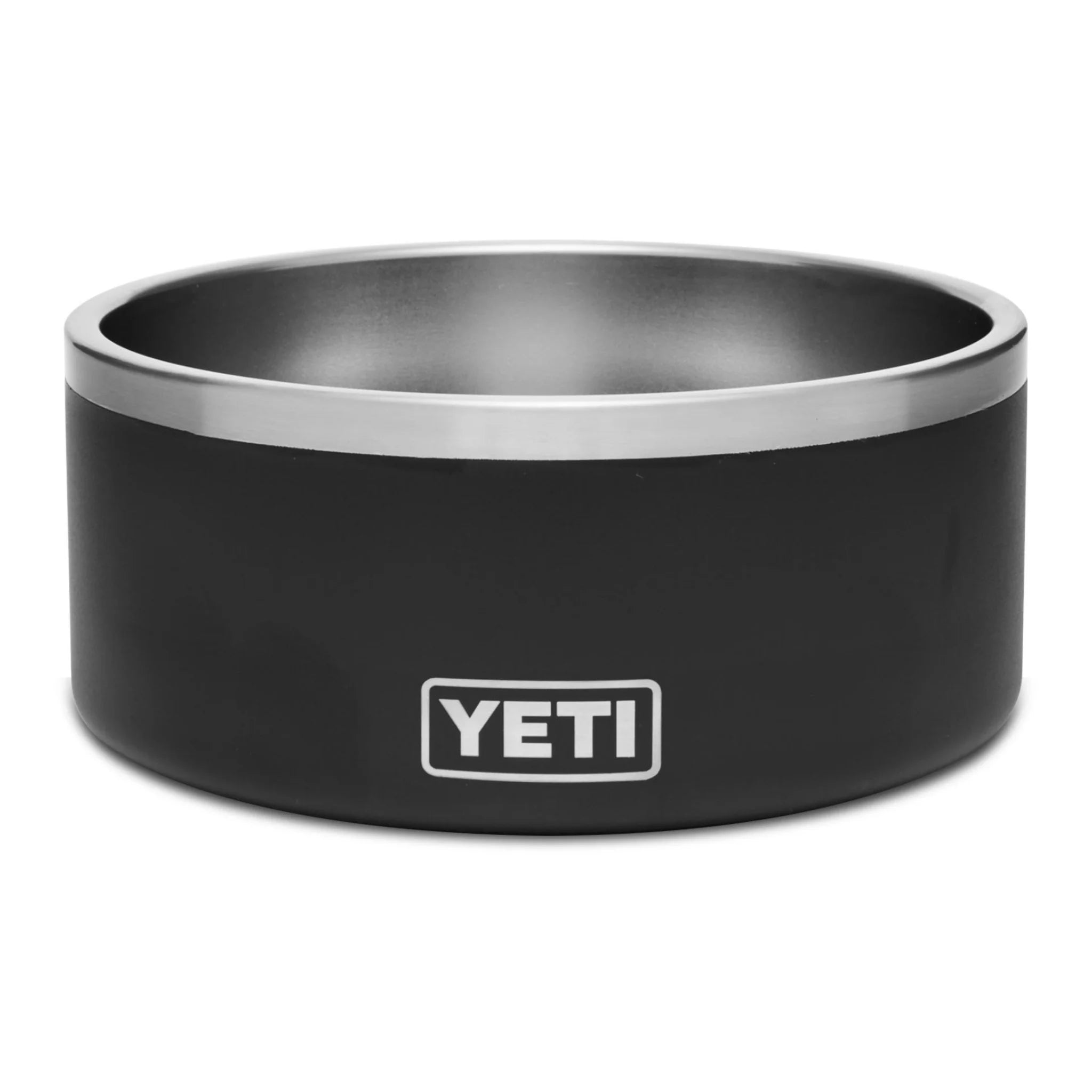 YETI Boomer Hundenapf in Schwarz - robuste Edelstahlschüssel mit rutschfestem Gummirand für Hunde