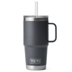 YETI Rambler Chocolate 26oz Becher mit Trinkhalm, 760ml, isolierter Edelstahl Trinkbecher