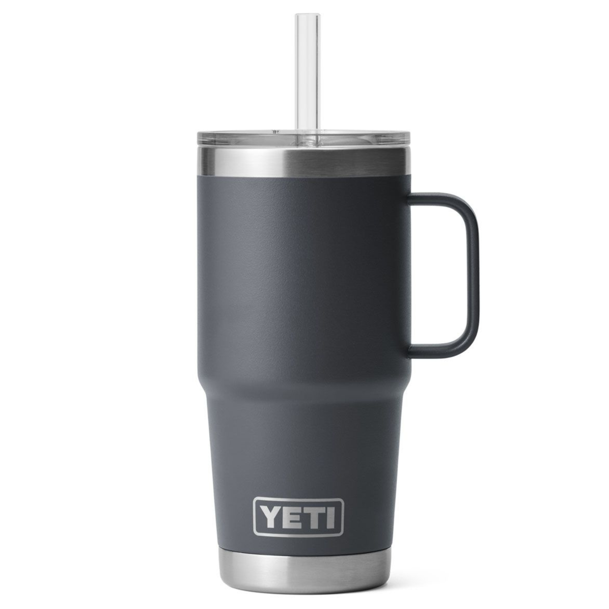 YETI Rambler Chocolate 26oz Becher mit Trinkhalm, 760ml, isolierter Edelstahl Trinkbecher