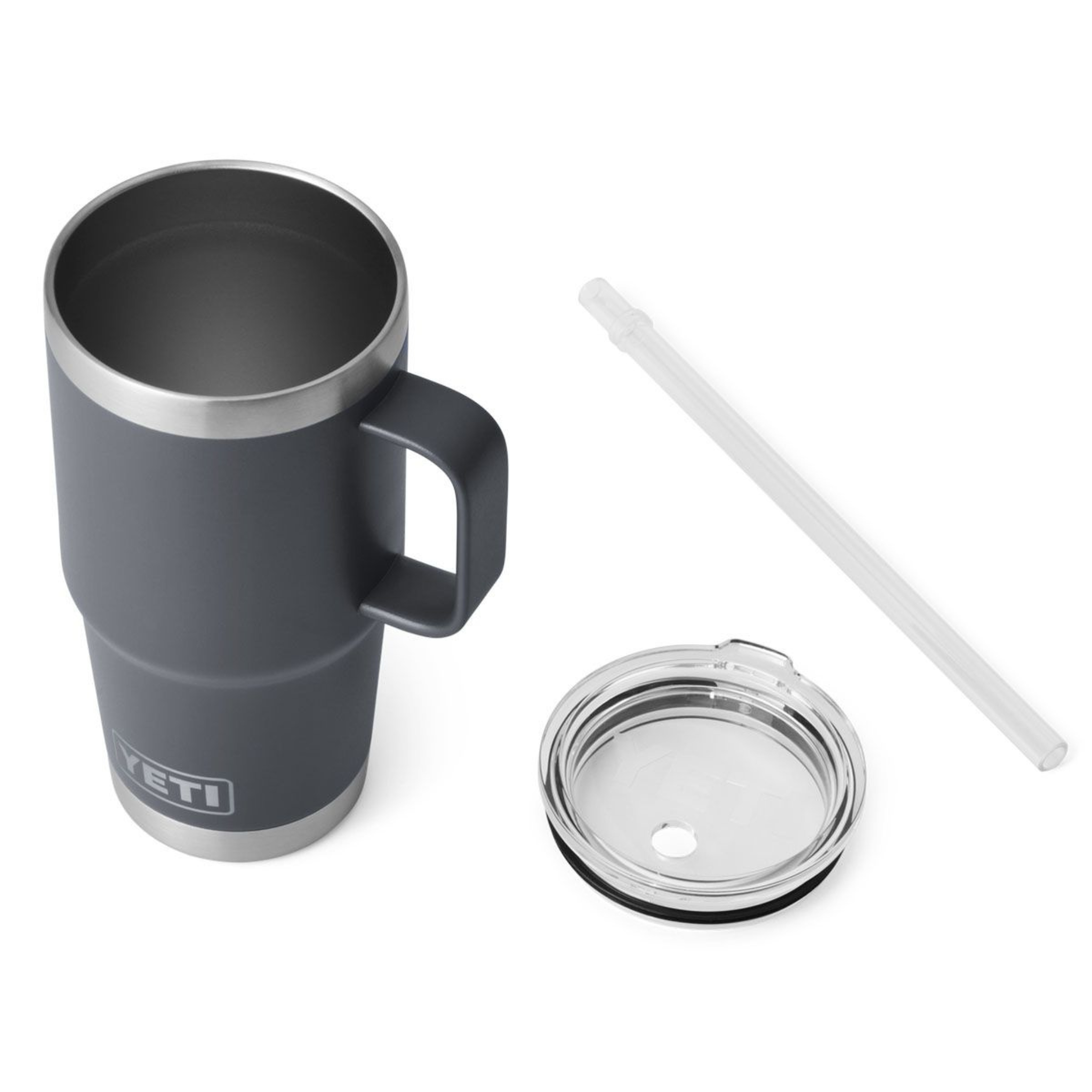YETI Rambler Chocoral 26oz Becher 760ml mit Deckel und Trinkhalm - Isolierbecher