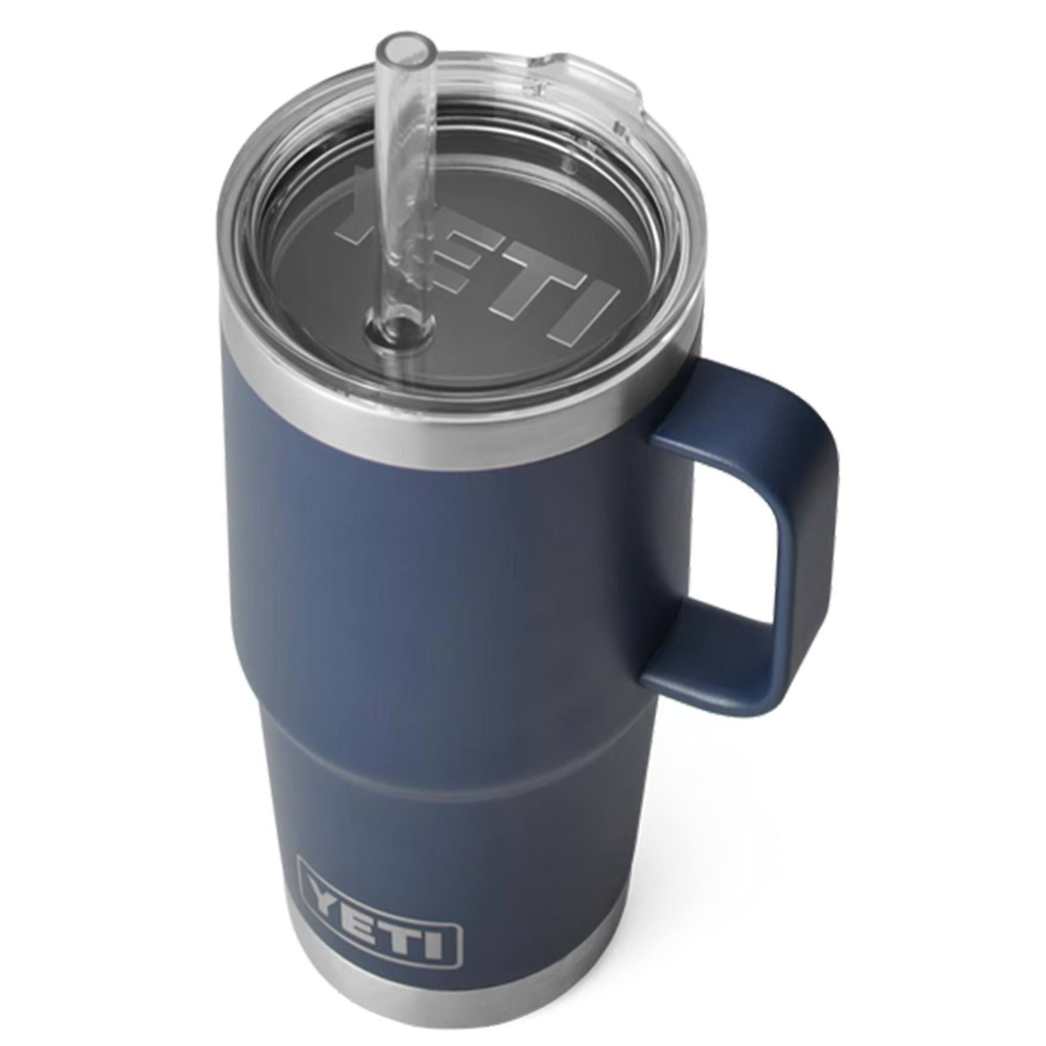 YETI Rambler 760ml Isolierbecher Navy mit Strohhalm - Edelstahl Trinkbecher