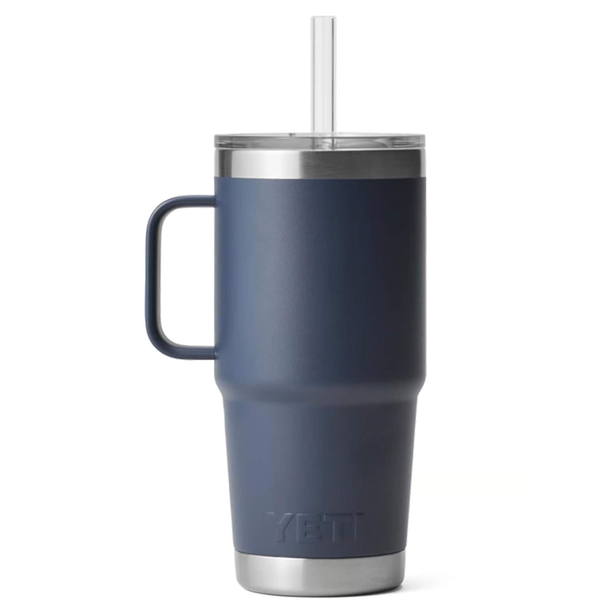 YETI Rambler 760ml Isolierbecher Navy mit Strohhalm - Edelstahl Trinkbecher