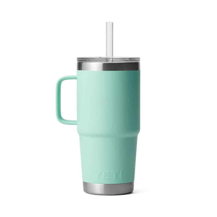 Mug isotherme YETI Rambler® 710 ml Vert d'eau avec paille