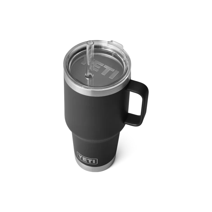 Gourde isotherme YETI Rambler® 1 litre avec couvercle à paille, couleur noire