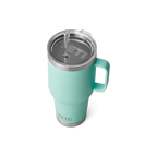 Yeti Rambler 35 oz Trinkbecher mit Trinkhalmdeckel in Seafoam, doppelwandiger Thermobecher mit Griff