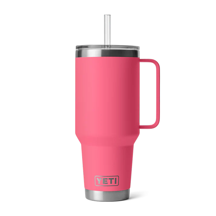 Gobelet isotherme YETI Rambler® de 1,25 L avec couvercle à paille, rose tropical