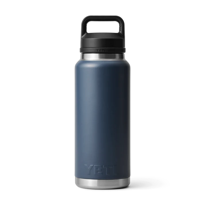 Gourde isotherme YETI Rambler® 1 litre (36 oz) bleu marine – Grande bouteille avec bouchon à large ouverture