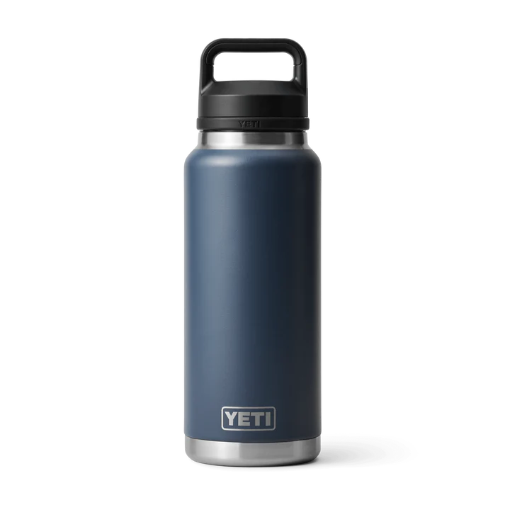 Gourde isotherme YETI Rambler® 1 litre (36 oz) bleu marine – Grande bouteille avec bouchon à large ouverture