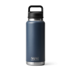 Yeti Rambler 36 oz Trinkflasche in Navy Blau mit Chug Cap aus Edelstahl, isolierte Wasserflasche