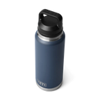 YETI Rambler 36 oz Trinkflasche in Navy Blau mit Chug-Verschluss aus Edelstahl