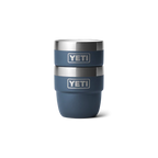 YETI Rambler 4oz Espresso-Becher 2er-Set in Navy Blau, stapelbar, doppelwandiger Edelstahl