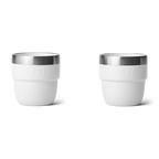 YETI Rambler Espresso-Becher 4 oz, 2er-Set in Weiss, doppelwandige Edelstahl-Isolierbecher