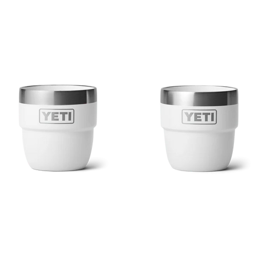 Yeti Rambler 4 oz Espressotassen 2er-Set in Weiss aus Edelstahl mit doppelwandiger Vakuumisolierung